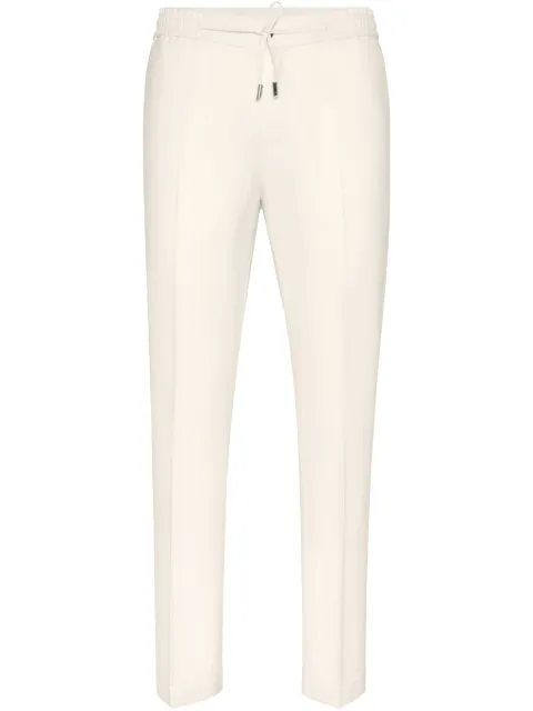 Billionaire pantalon droit à taille ceinturée