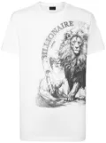 Billionaire Lion-print T-shirt - White