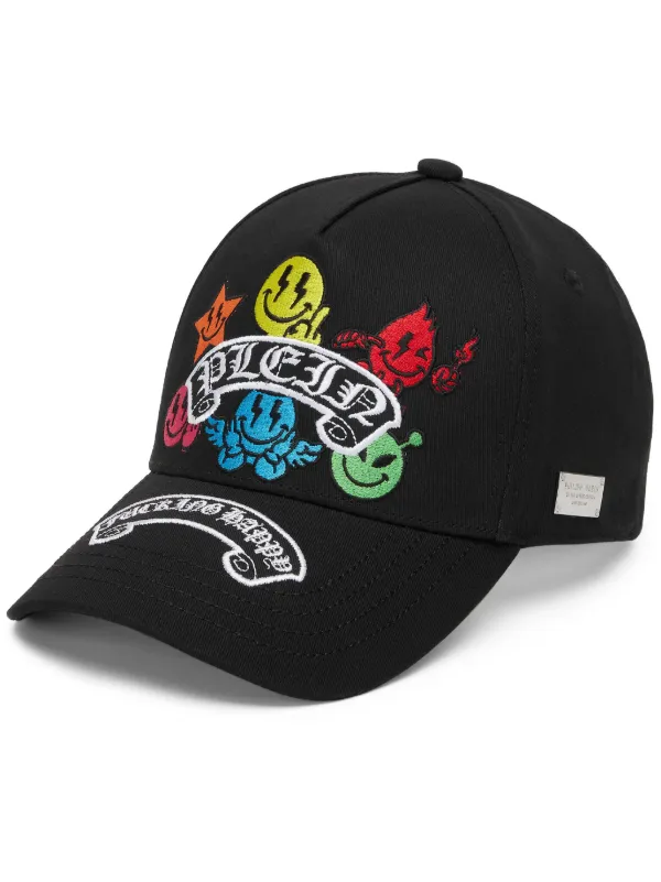 Philipp Plein Smile Baseball Cap Black FARFETCH AO