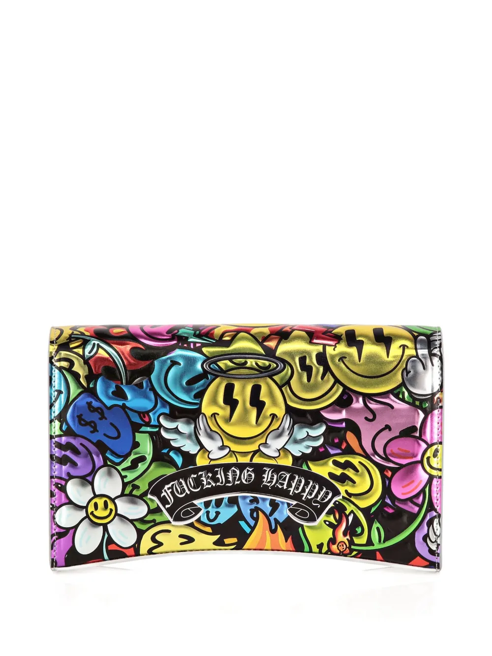 Philipp Plein Clutch met print - Zwart