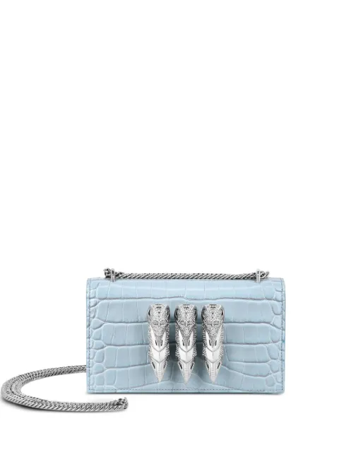 Philipp Plein bolsa crossbody con efecto de piel de cocodrilo