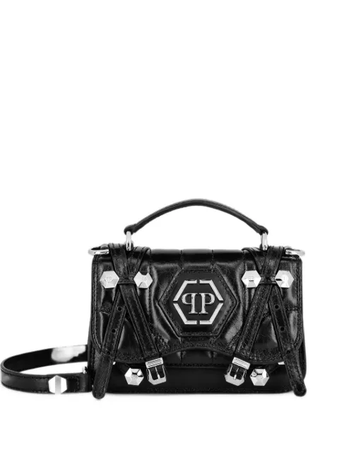 Philipp Plein leather small belt bag Hexagon