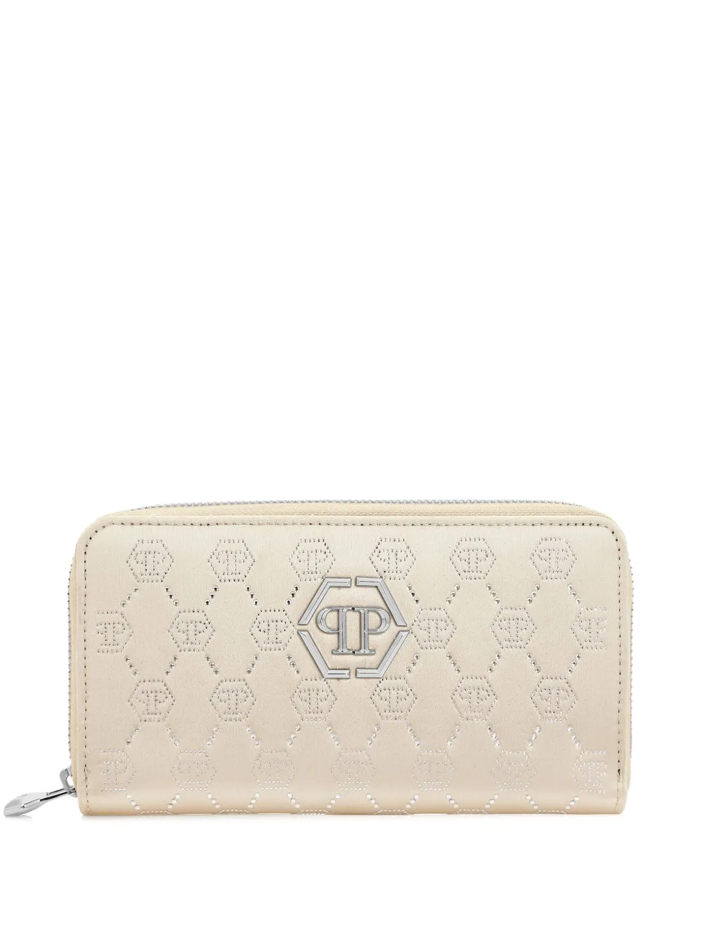 Philipp Plein crystal-embellished wallet | Neutrals | Image 1