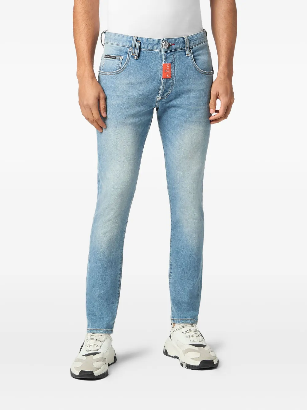 Philipp Plein skinny-cut jeans - Blauw