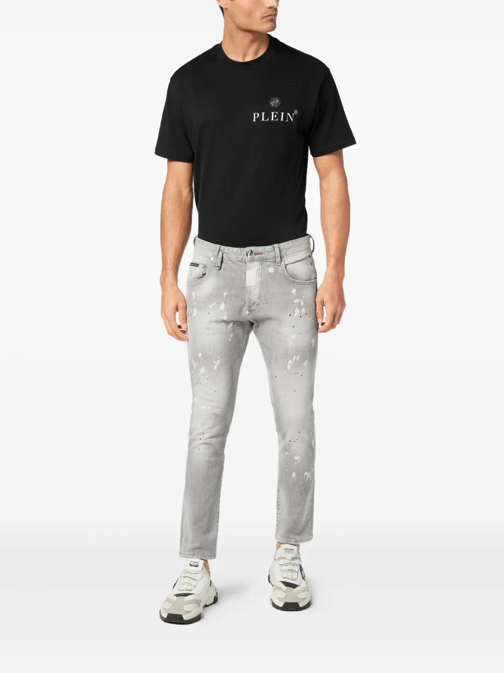 Philipp Plein Hexagon skinny jeans - Grijs