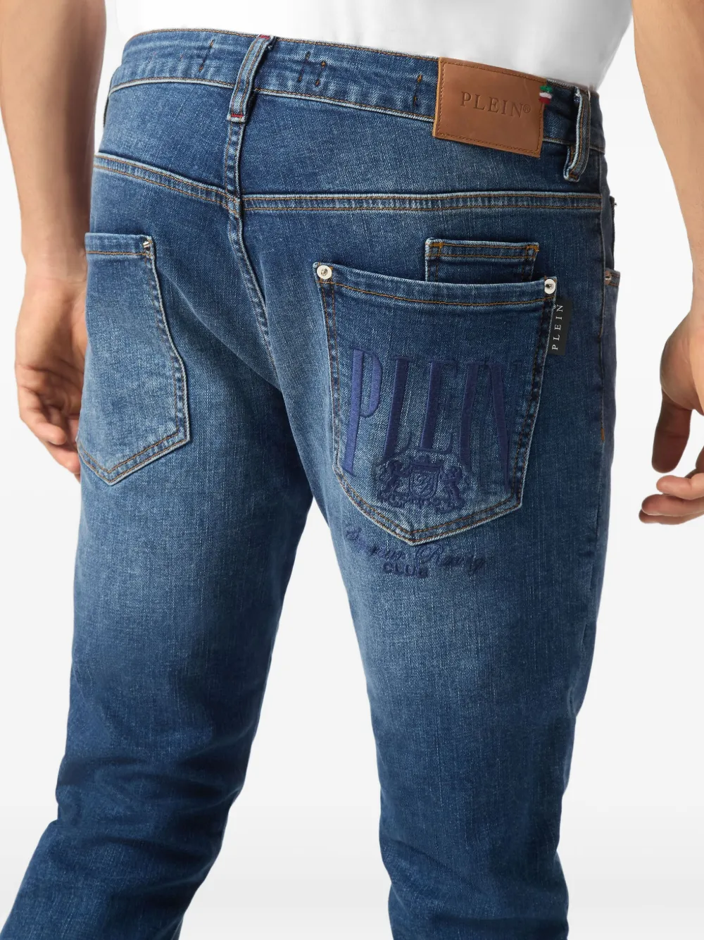 Philipp Plein Racing Club jeans Blauw
