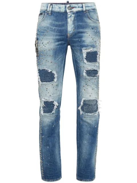 Philipp Plein stud-embellished jeans