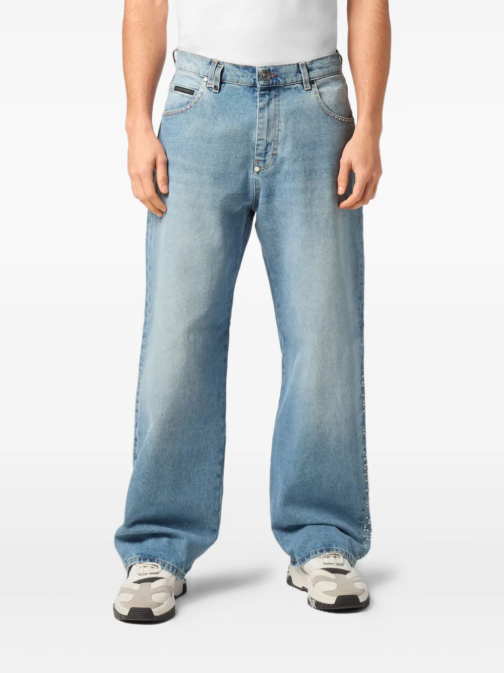 Philipp Plein Beach Boy fit jeans Blauw