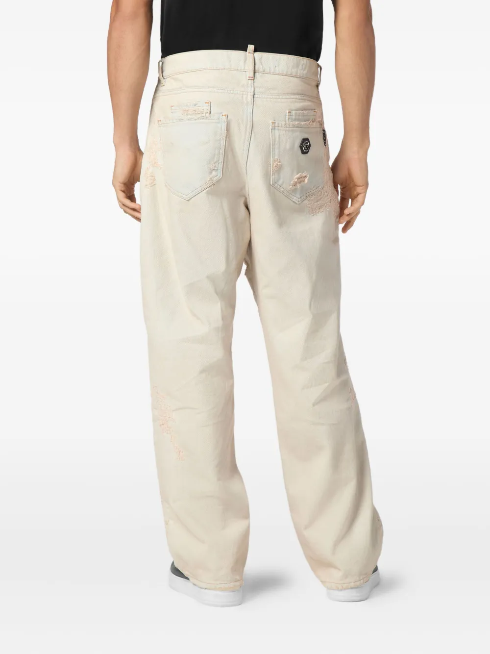 Philipp Plein Beach Boy fit jeans Wit