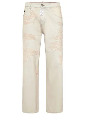 Helmut Lang ペイント ジーンズ | ニュートラル | FARFETCH JP