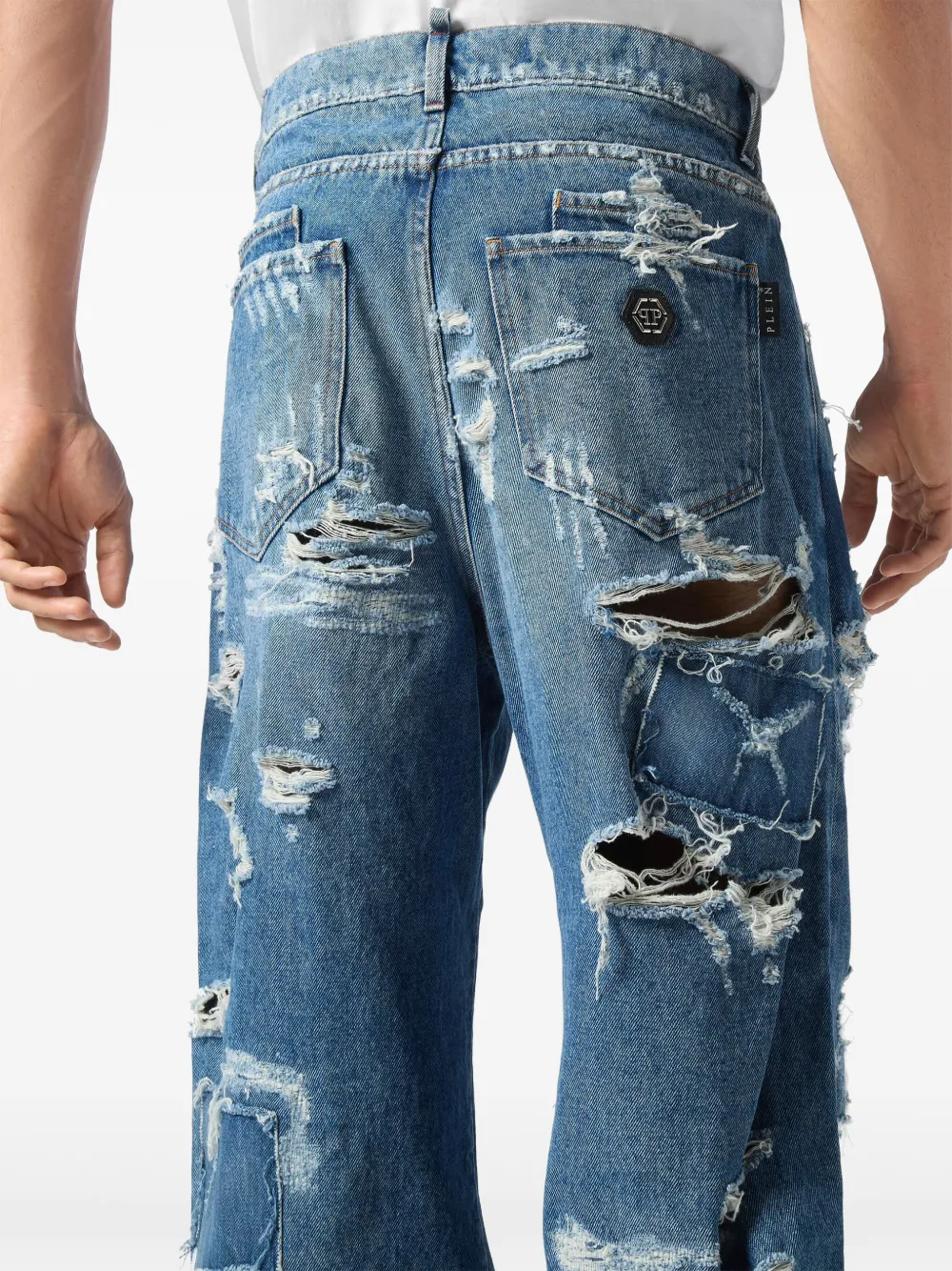 Philipp Plein Beach Boy jeans Blauw