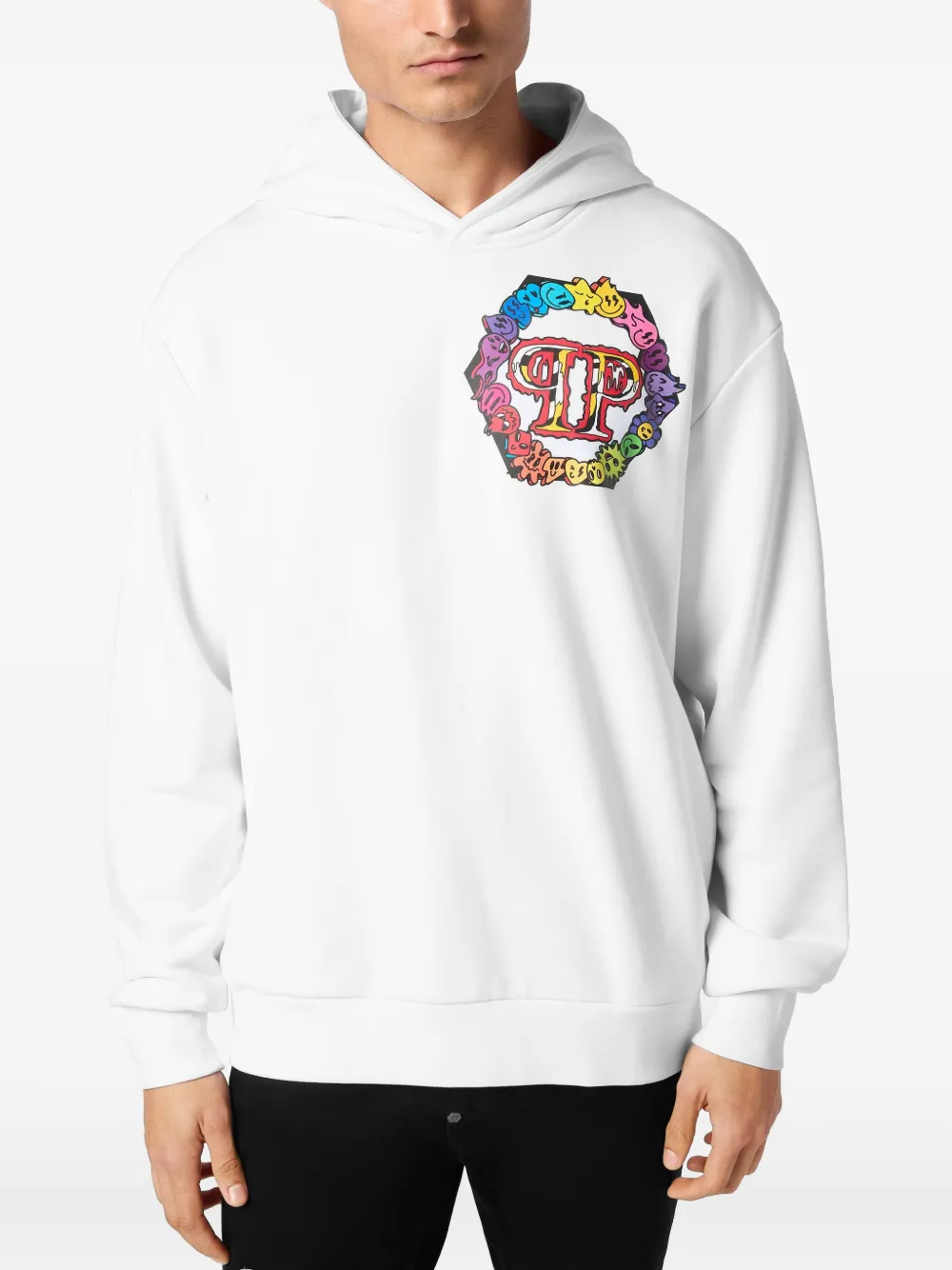 Philipp Plein Sweater met capuchon Wit