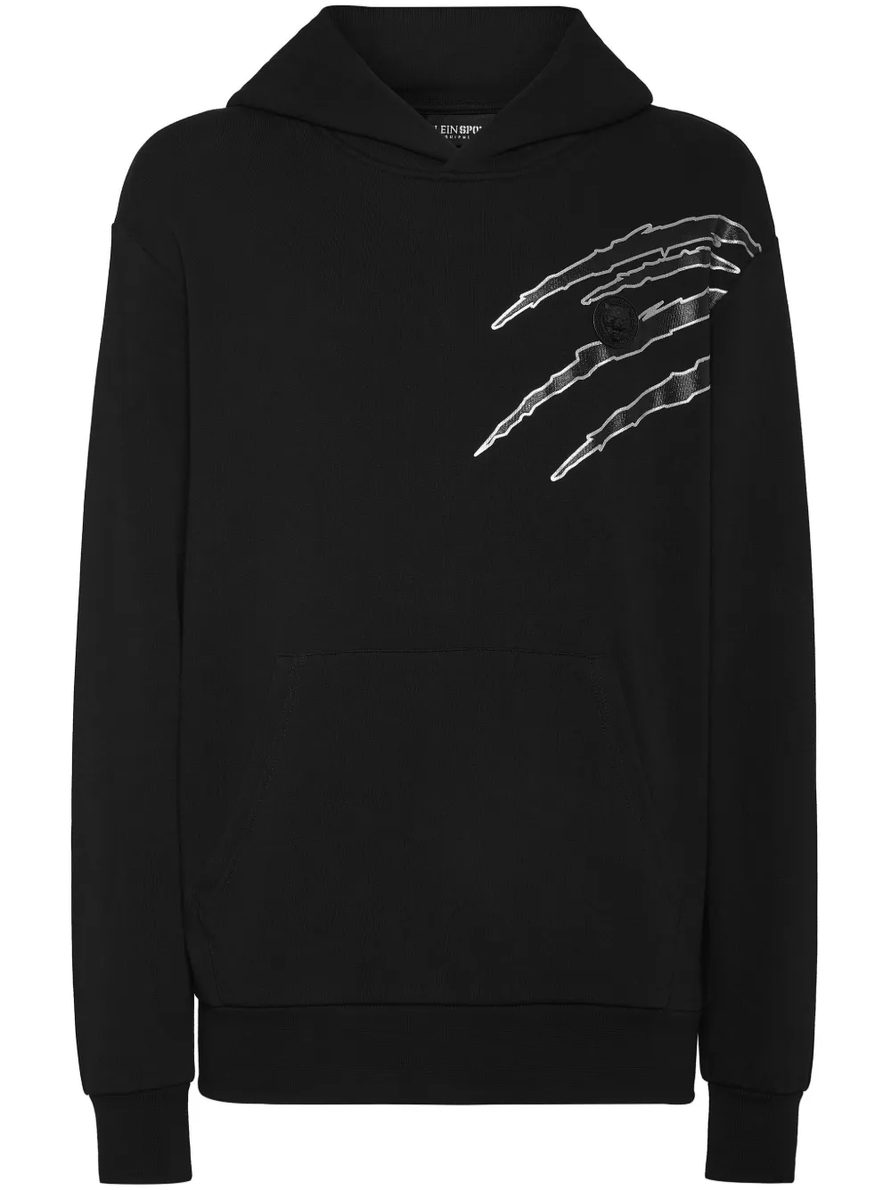 Plein Sport Hoodie met grafische print Zwart