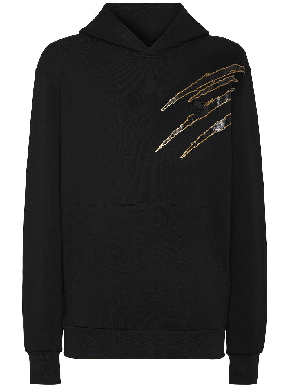 Plein Sport Hoodie met grafische print Zwart