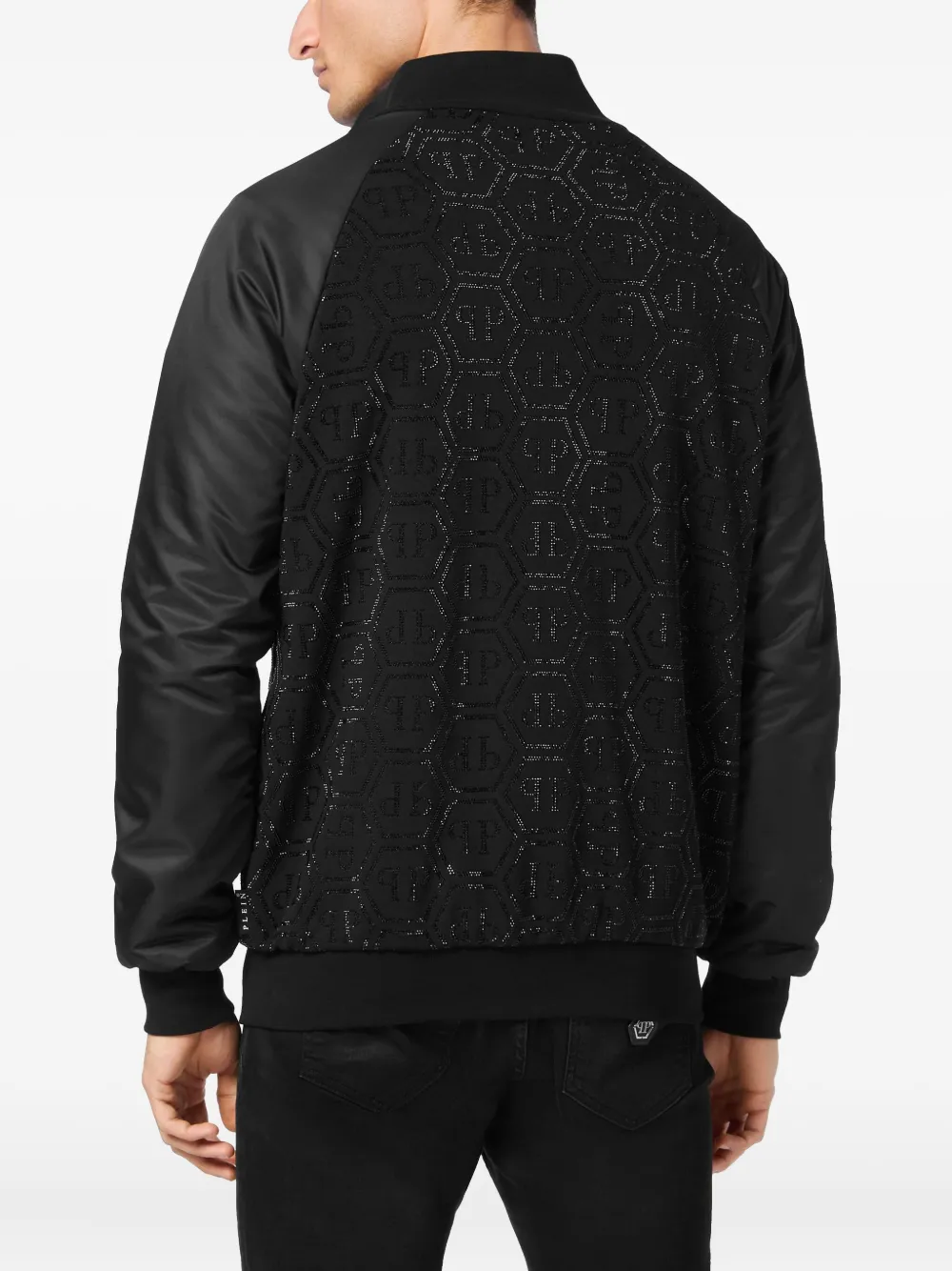 Philipp Plein Jack met logopatch Zwart
