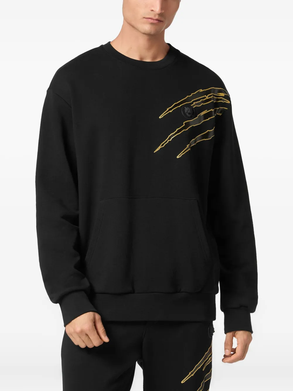 Plein Sport cotton sweatshirt - Zwart