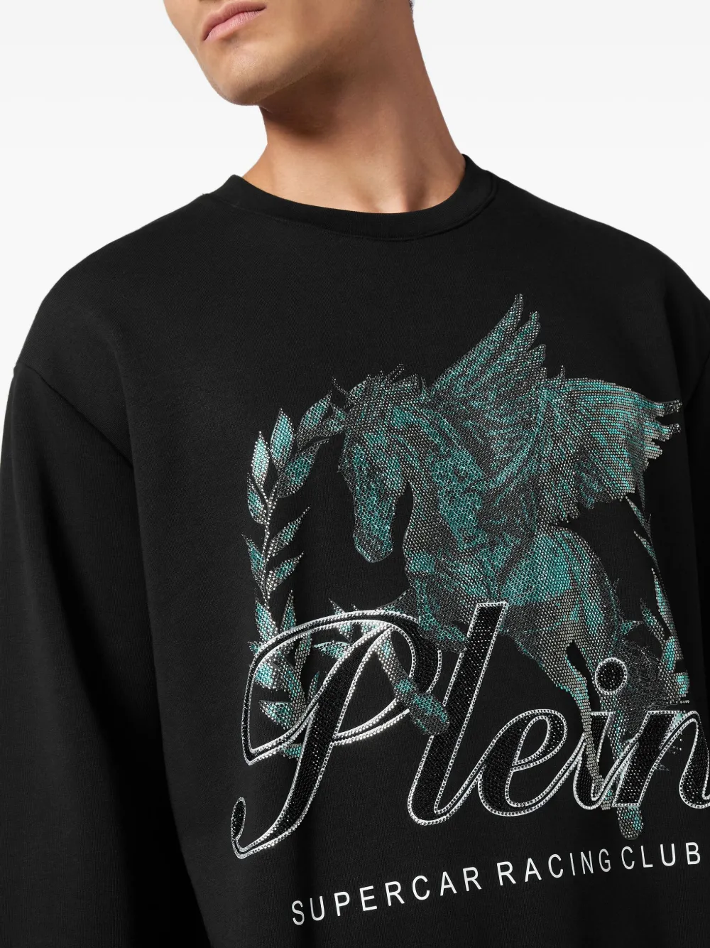 Philipp Plein Racing Club sweater Zwart