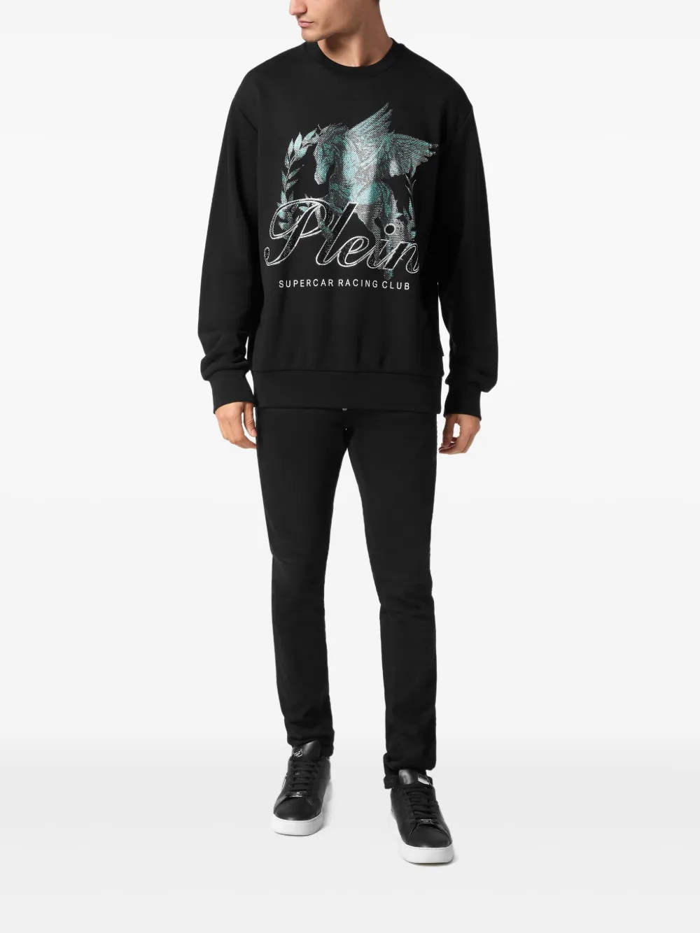 Philipp Plein Racing Club sweatshirt - Zwart