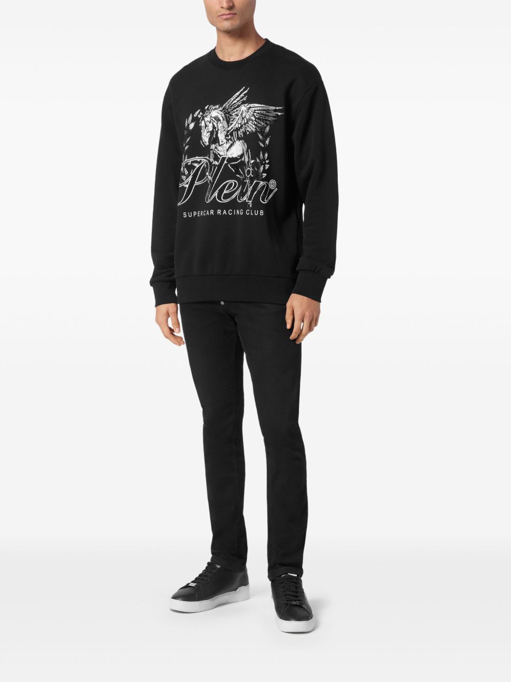 Philipp Plein Racing Club sweater - Zwart