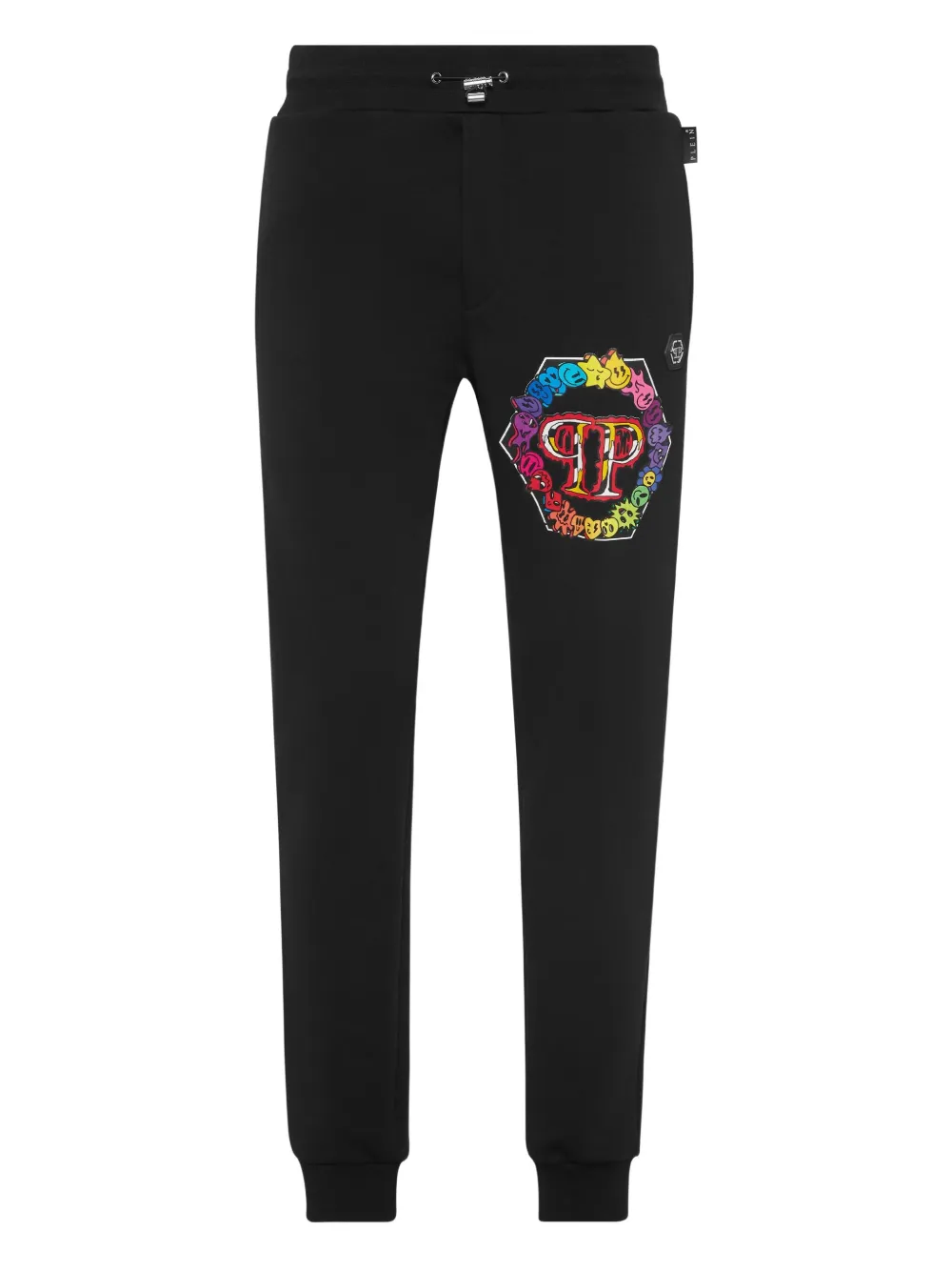 Philipp Plein embellished-logo track pants Zwart
