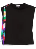 PUCCI tie-detail T-shirt - Black