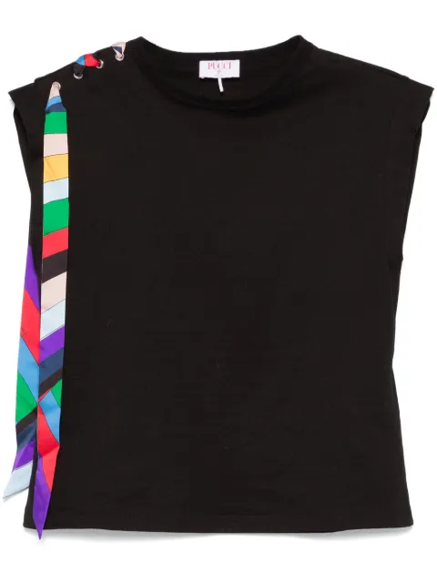 PUCCI tie-detail T-shirt