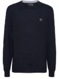 Philipp Plein monogram-jacquard sweater - Blue