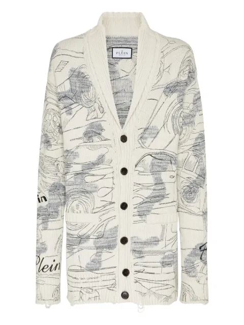 Philipp Plein Cars Racing cardigan