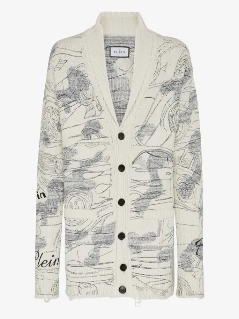 Philipp Plein Cars Racing cardigan