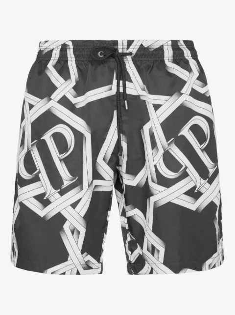 Philipp Plein printed swim shorts