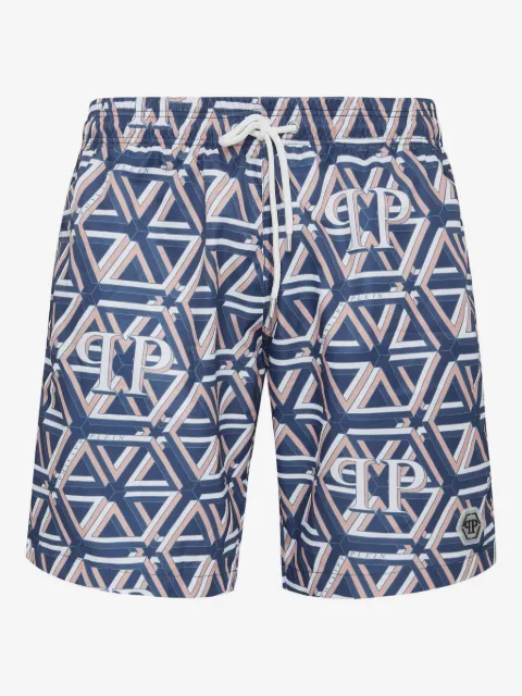 Philipp Plein shorts de playa Monogram Boxer