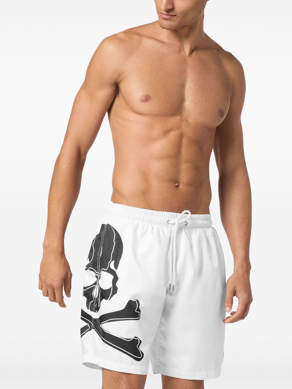 Philipp Plein Skull & Bones swim shorts - Wit