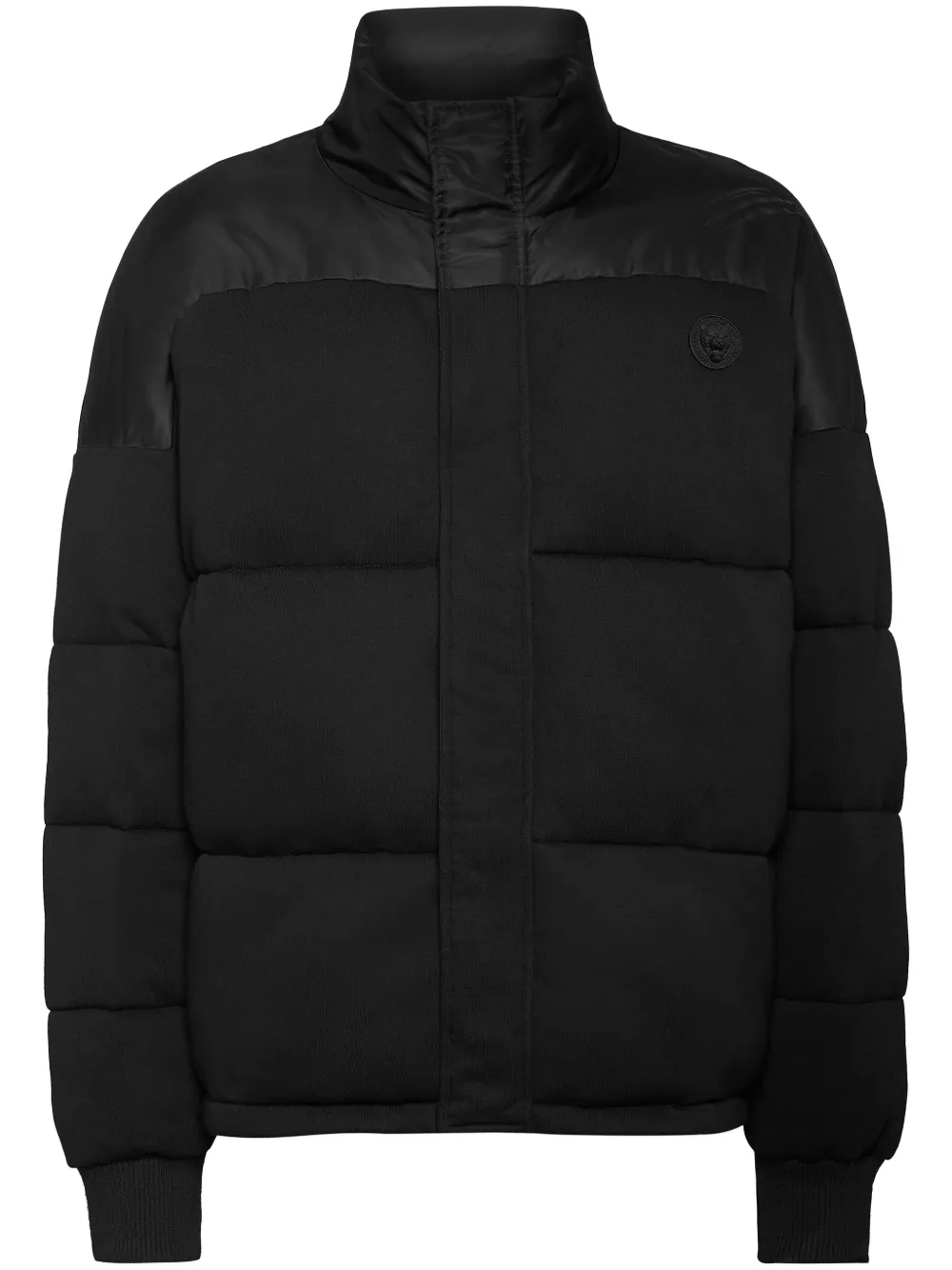 panelled puffer jacket