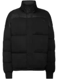 Plein Sport panelled puffer jacket - Black
