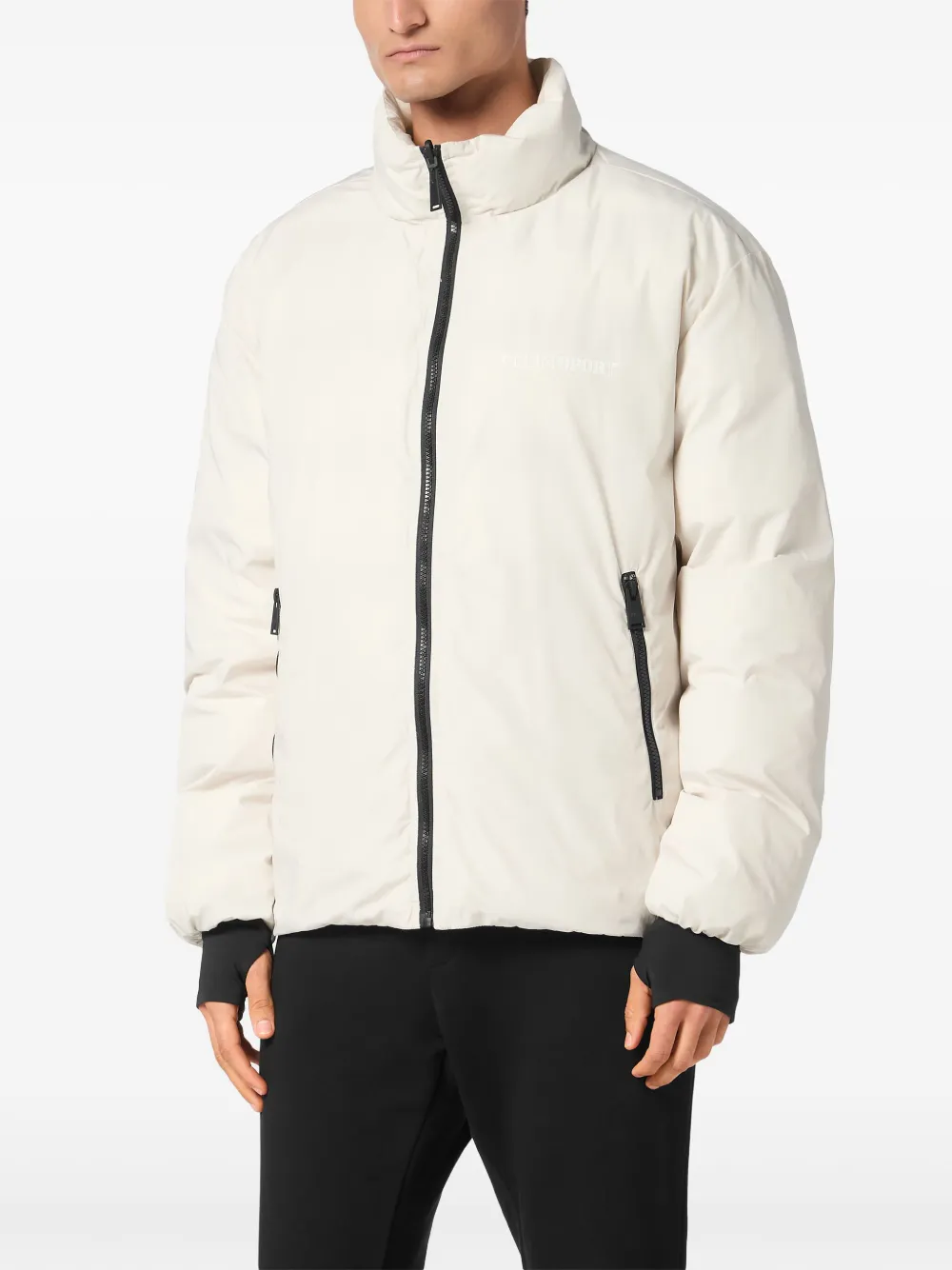 Plein Sport パデッドジャケット | グレー | FARFETCH JP