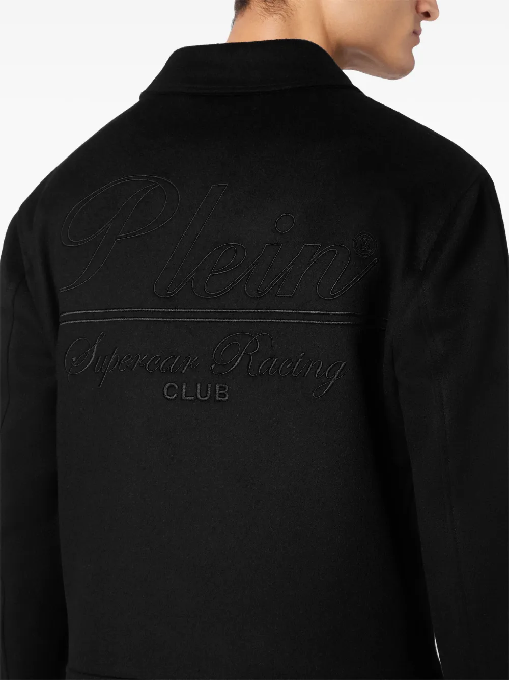 Philipp Plein Racing Club tweed jack Zwart