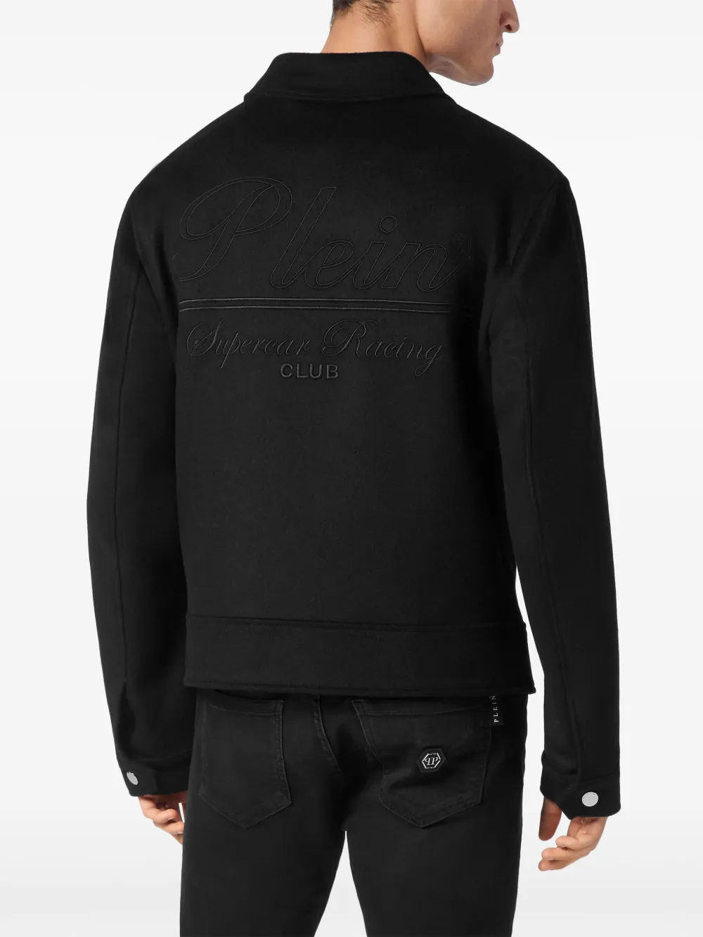 Philipp Plein Racing Club tweed jack Zwart