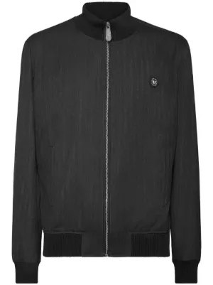 Ferragamo Knitted Bomber Jacket | Black | FARFETCH