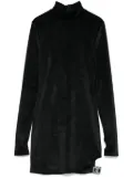 GCDS velvet mini dress - Black