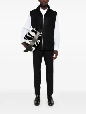 【関税&送料込】Jil Sander Gilet Jil Sander ボタンジャケット | ブラック | FARFETCH JP