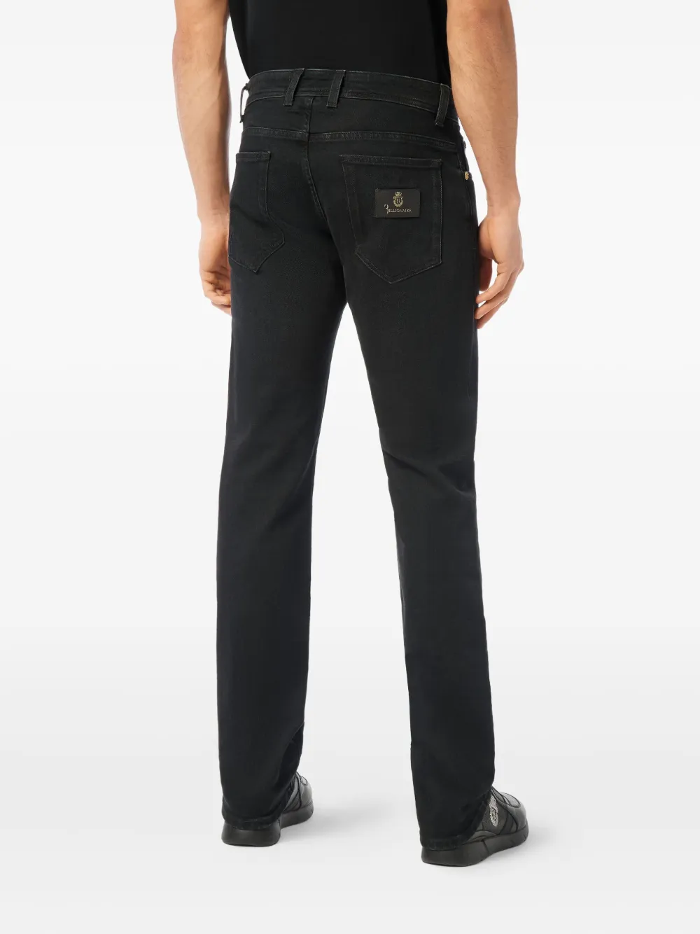 Billionaire Jeans met logopatch Zwart