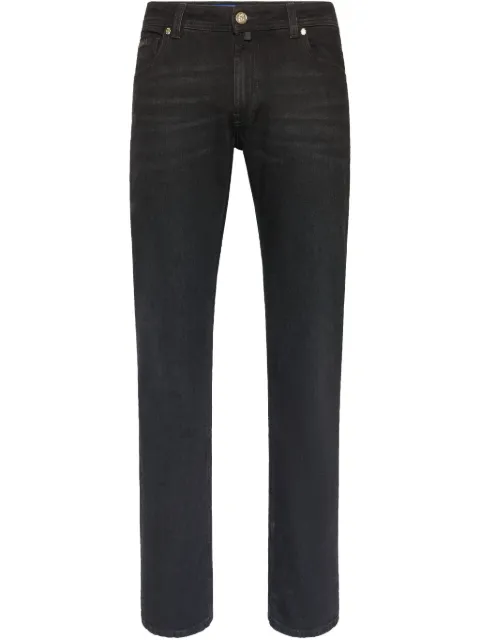 Billionaire logo-patch jeans 