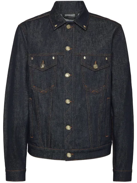 Billionaire logo-patch denim jacket