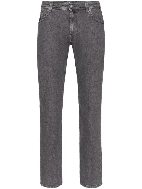 Billionaire logo-embroidered jeans 