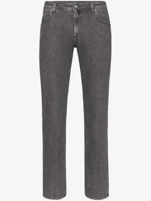 Billionaire logo-embroidered jeans 