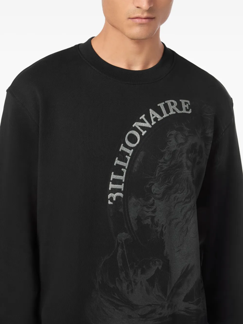 Billionaire Katoenen sweater Zwart