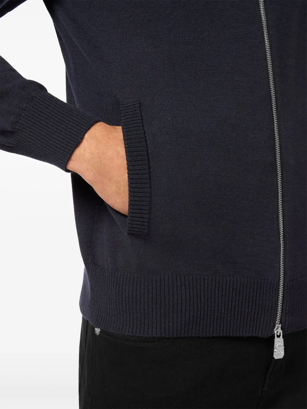Billionaire Trainingsjack met geborduurd logo Blauw