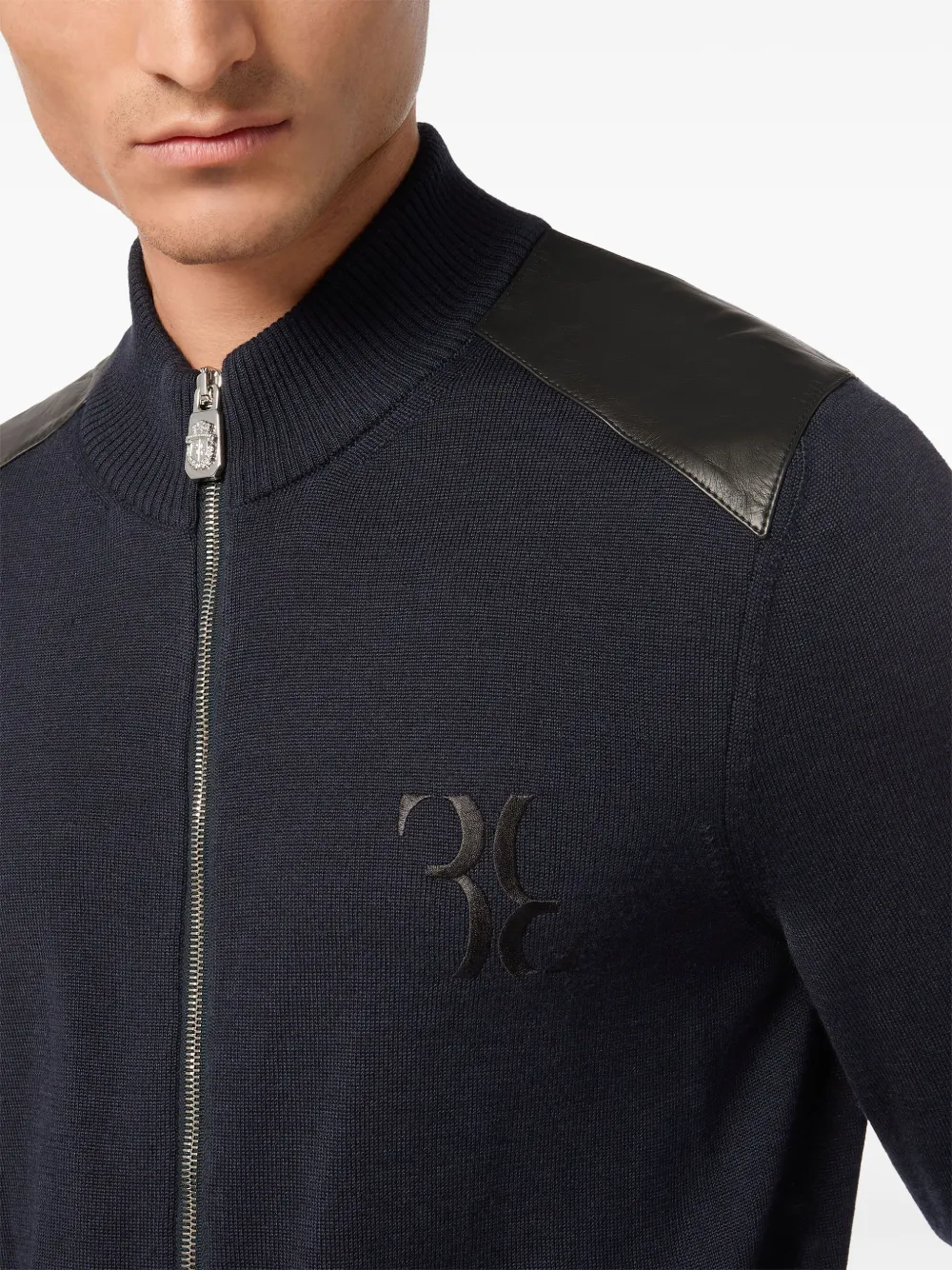 Billionaire Trainingsjack met geborduurd logo Blauw