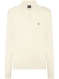 Billionaire logo-plaque polo shirt - White