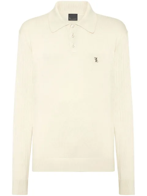 Billionaire logo-plaque polo shirt